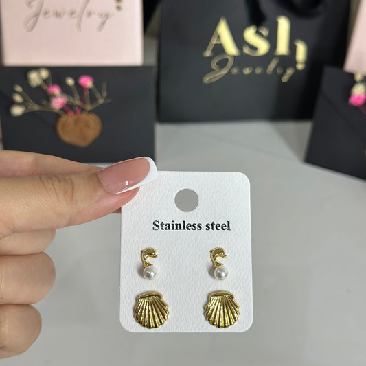 Boucles d'oreilles NYRA (3pieces)