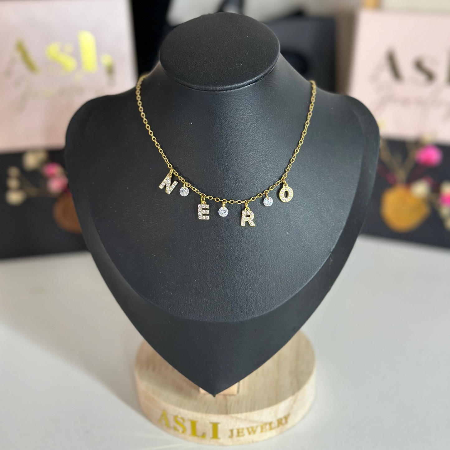 Collier prenom BLING-ZIRCON