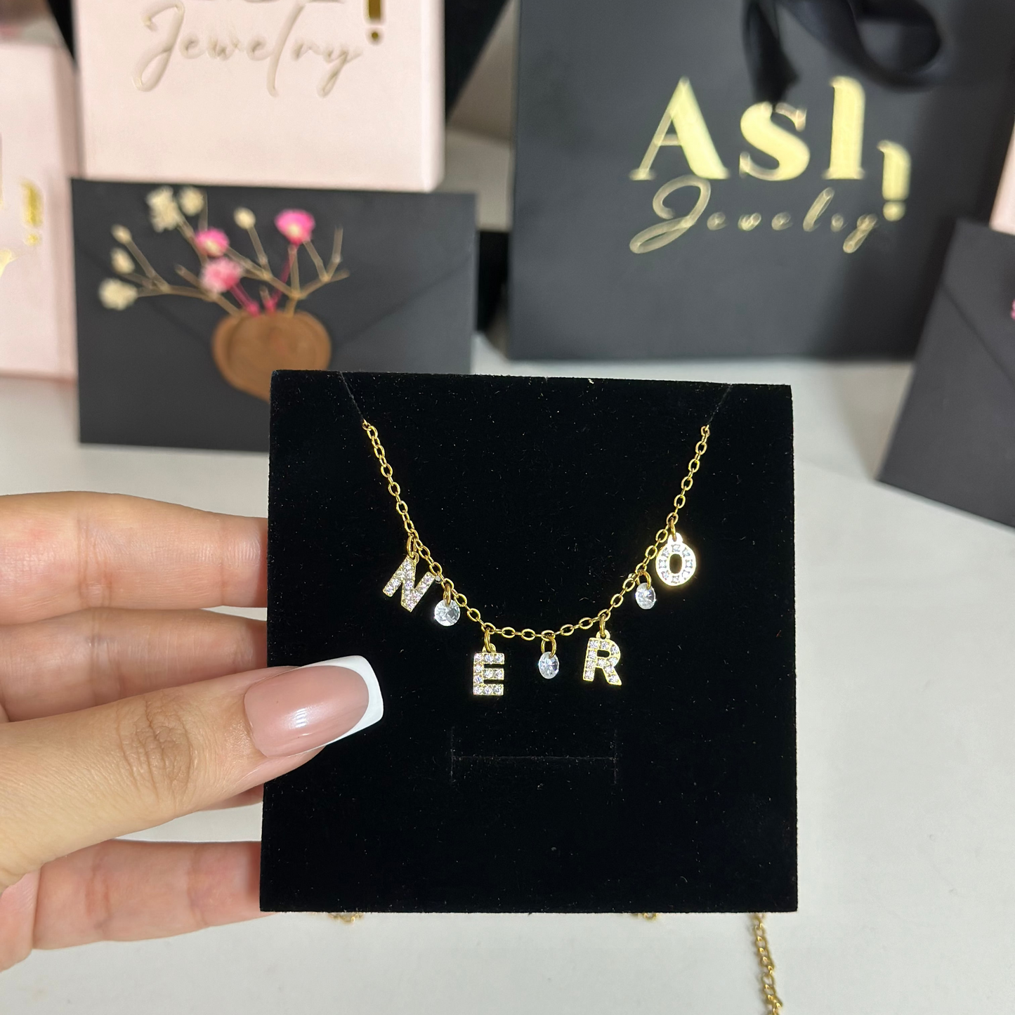 Collier prenom BLING-ZIRCON