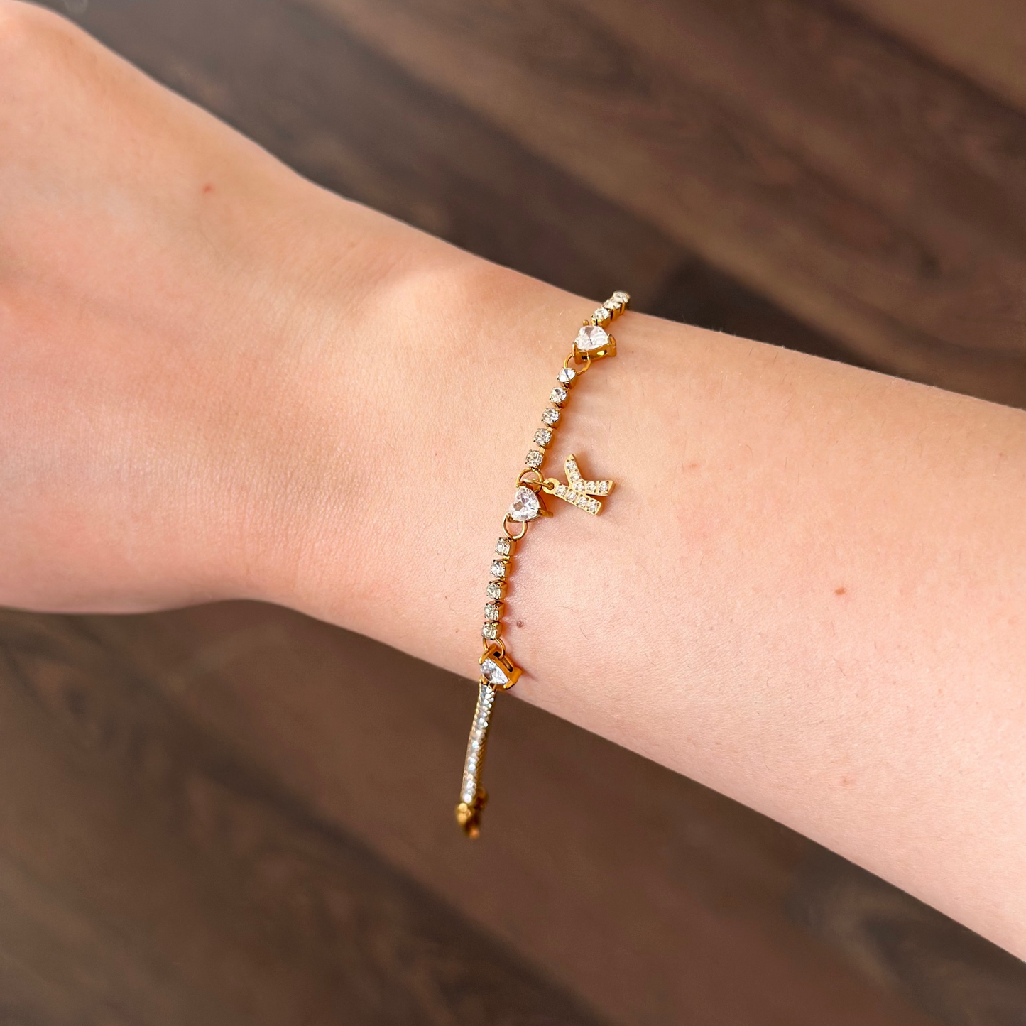 Gourmette initiale HEART