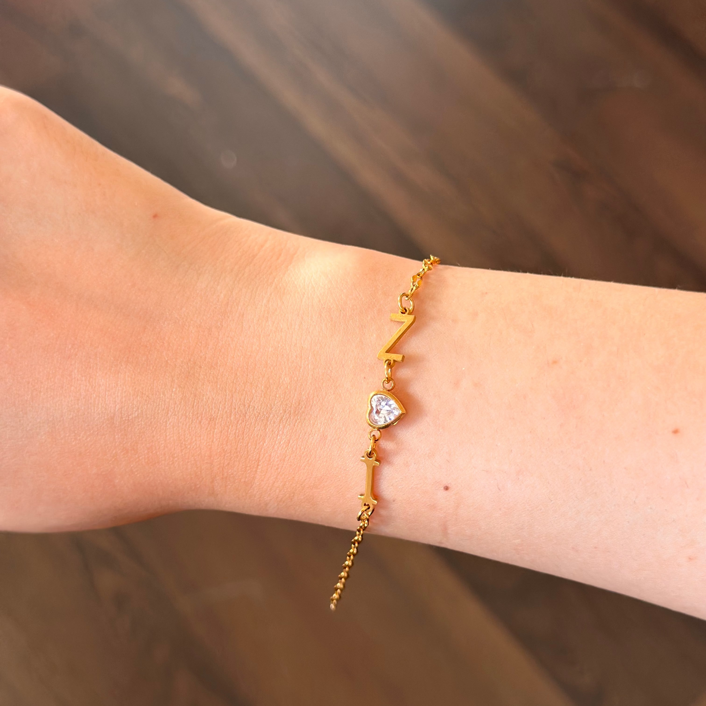 Gourmette initiale DUO-LOVE