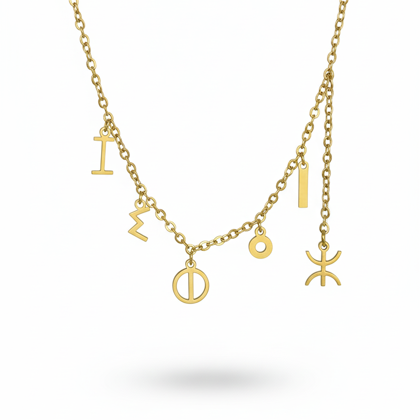 كولير برنس DELILA أمازيغي + ⵣ (TIFINAGH)