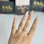 Bague initiale double
