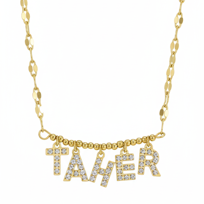 Collier prenom Lustra ZIRCON