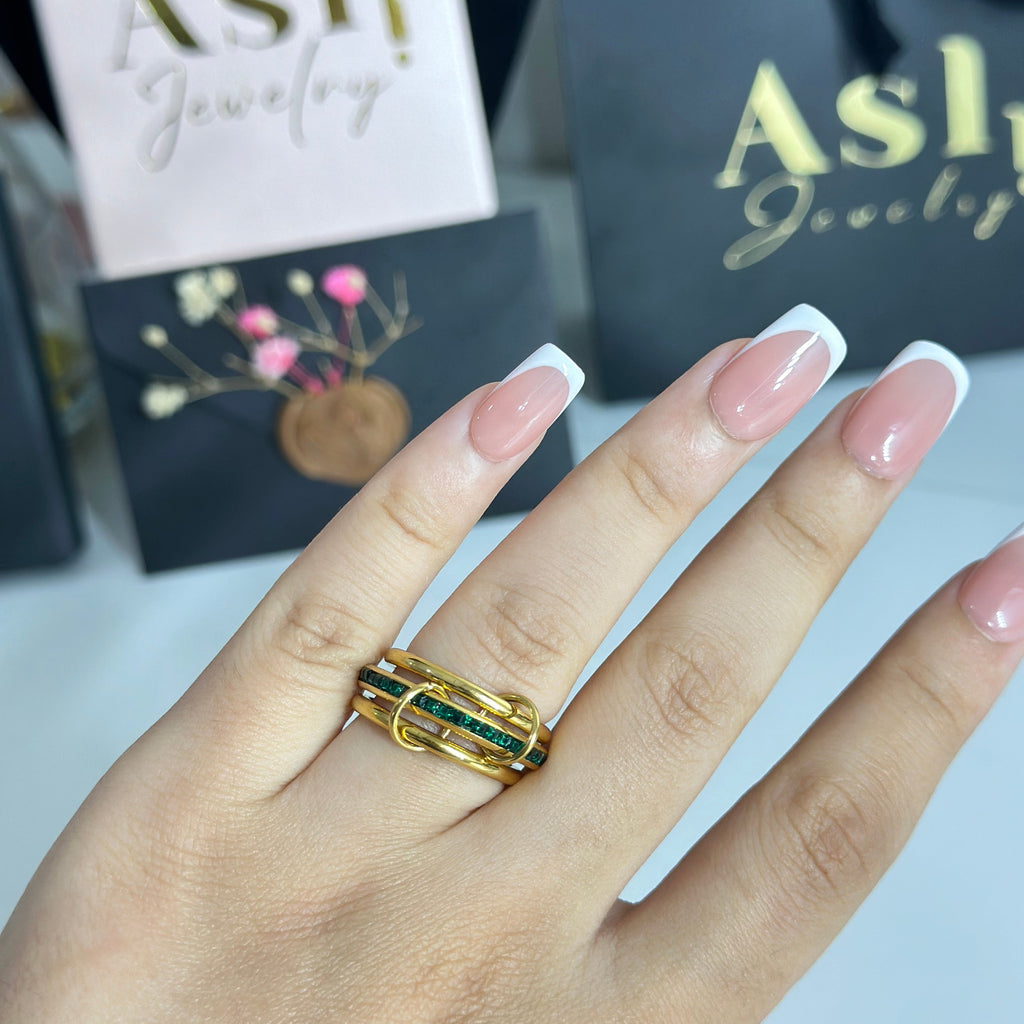 Bague spinelli Green