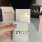 Gourmette prenom HELDA (zircon)