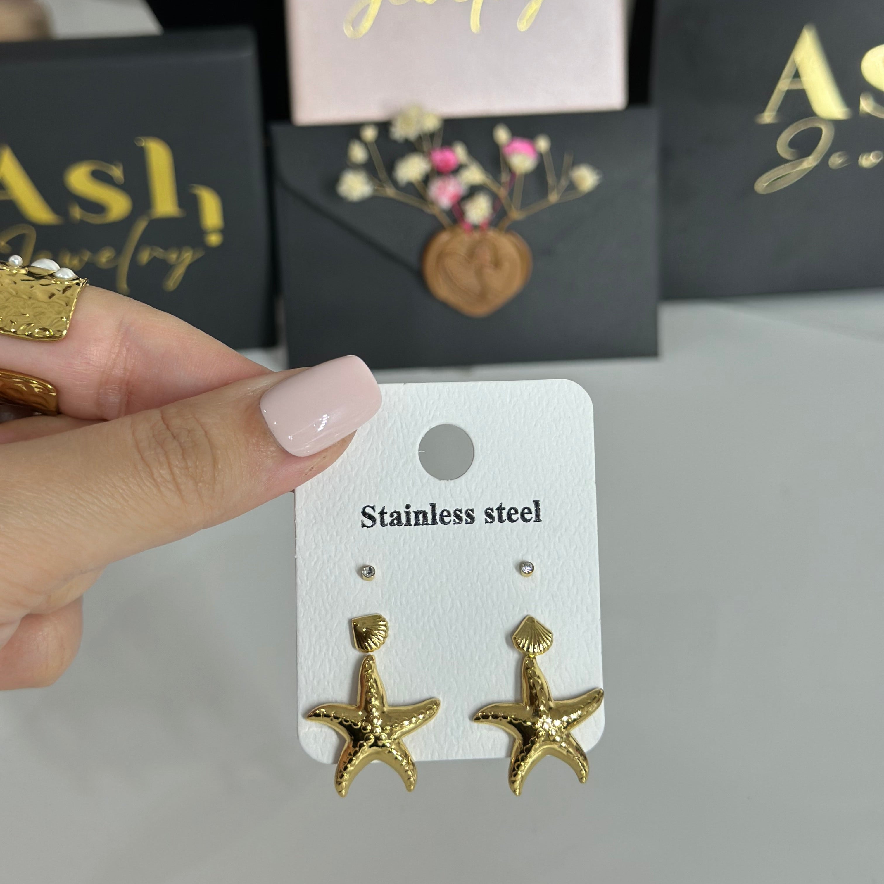 Boucles d'oreilles MILA  (3pieces)