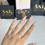 Bague initiale double