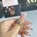 Bague spinelli silver/gold
