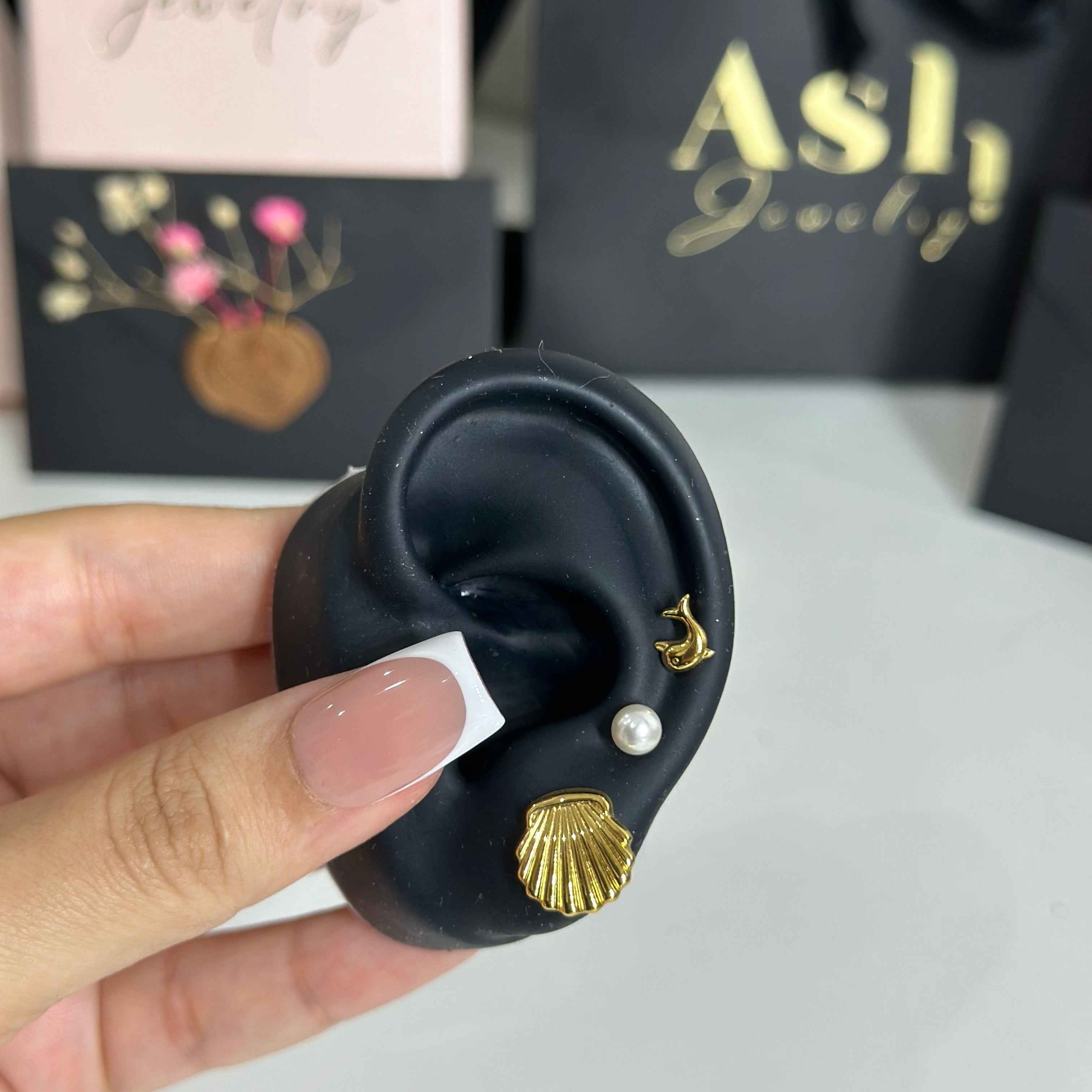 Boucles d'oreilles NYRA (3pieces)