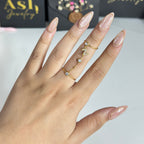 Bague initiale double