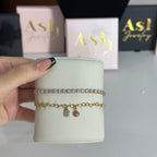 Gourmette initiale Diamor