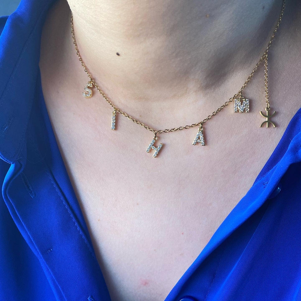 كولير برنس DELILA أمازيغي + ⵣ ( ZIRCON )