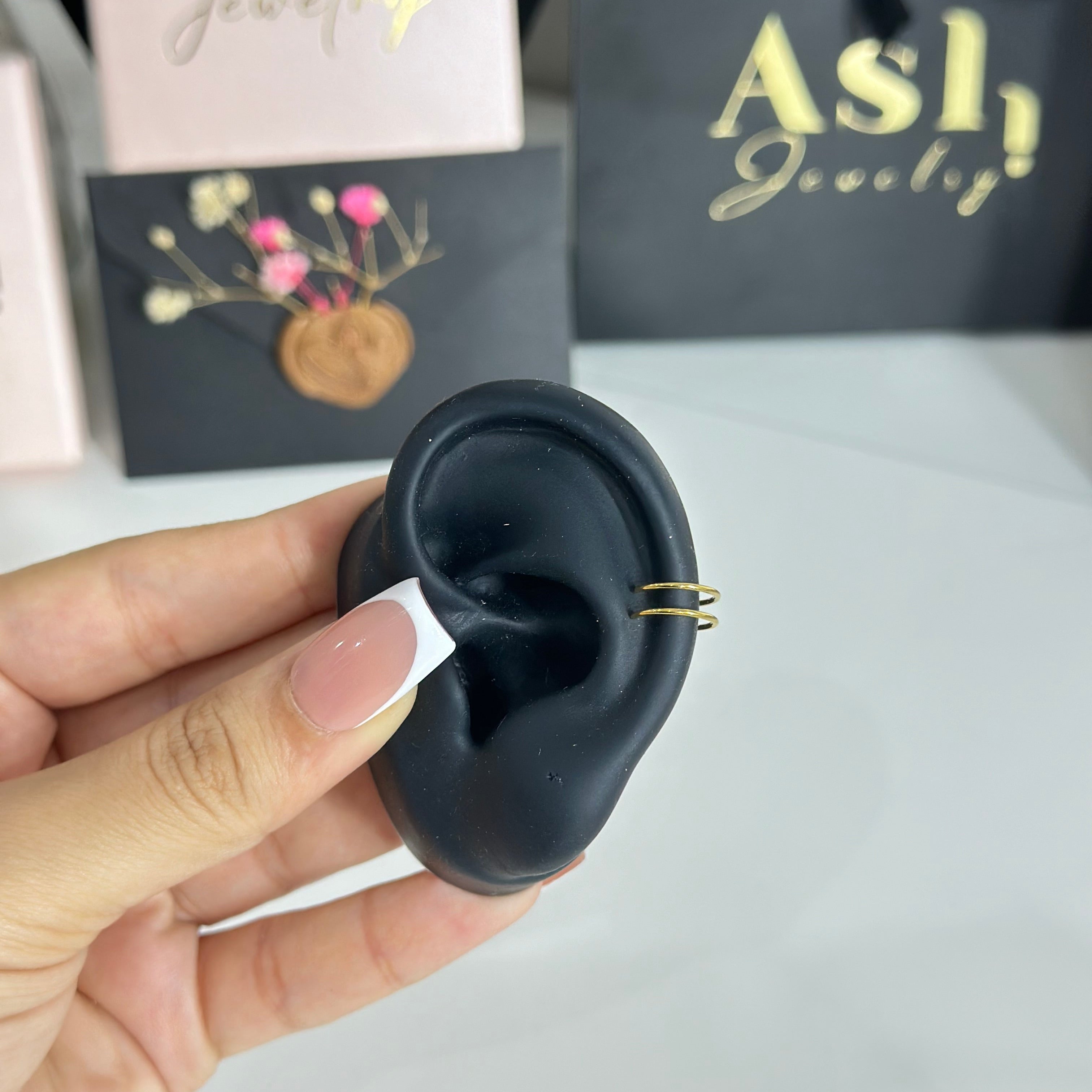 Ear cuff DEMMA-1 piece (sans piercing)