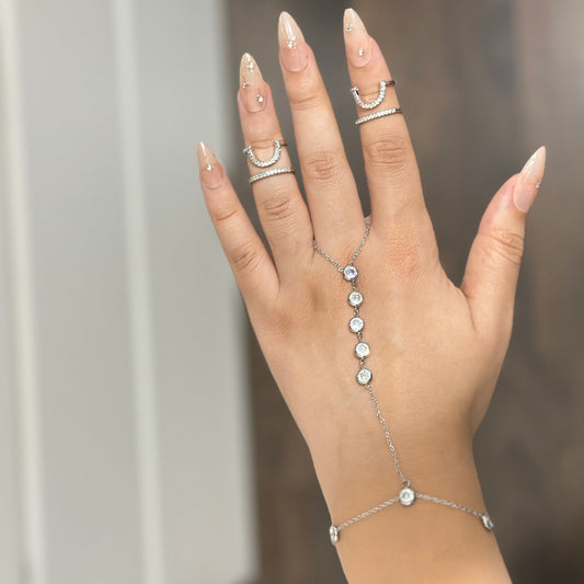 Chaine de main IRIS-silver