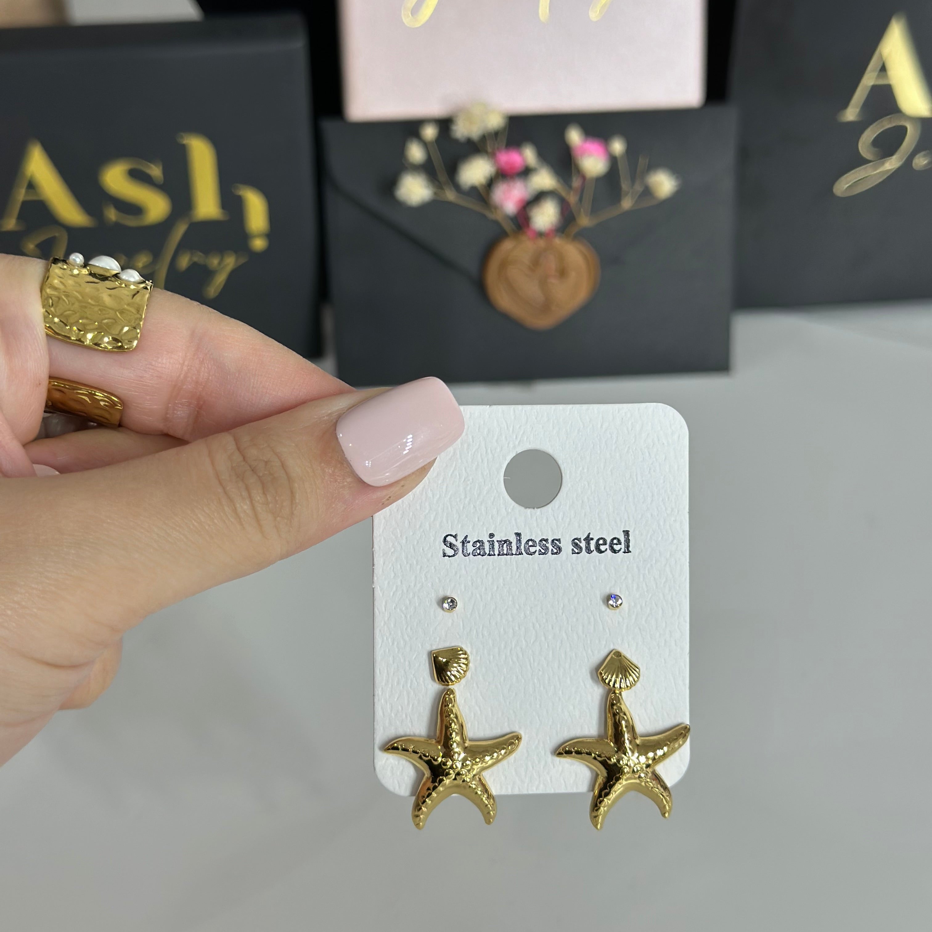 Boucles d'oreilles MILA  (3pieces)