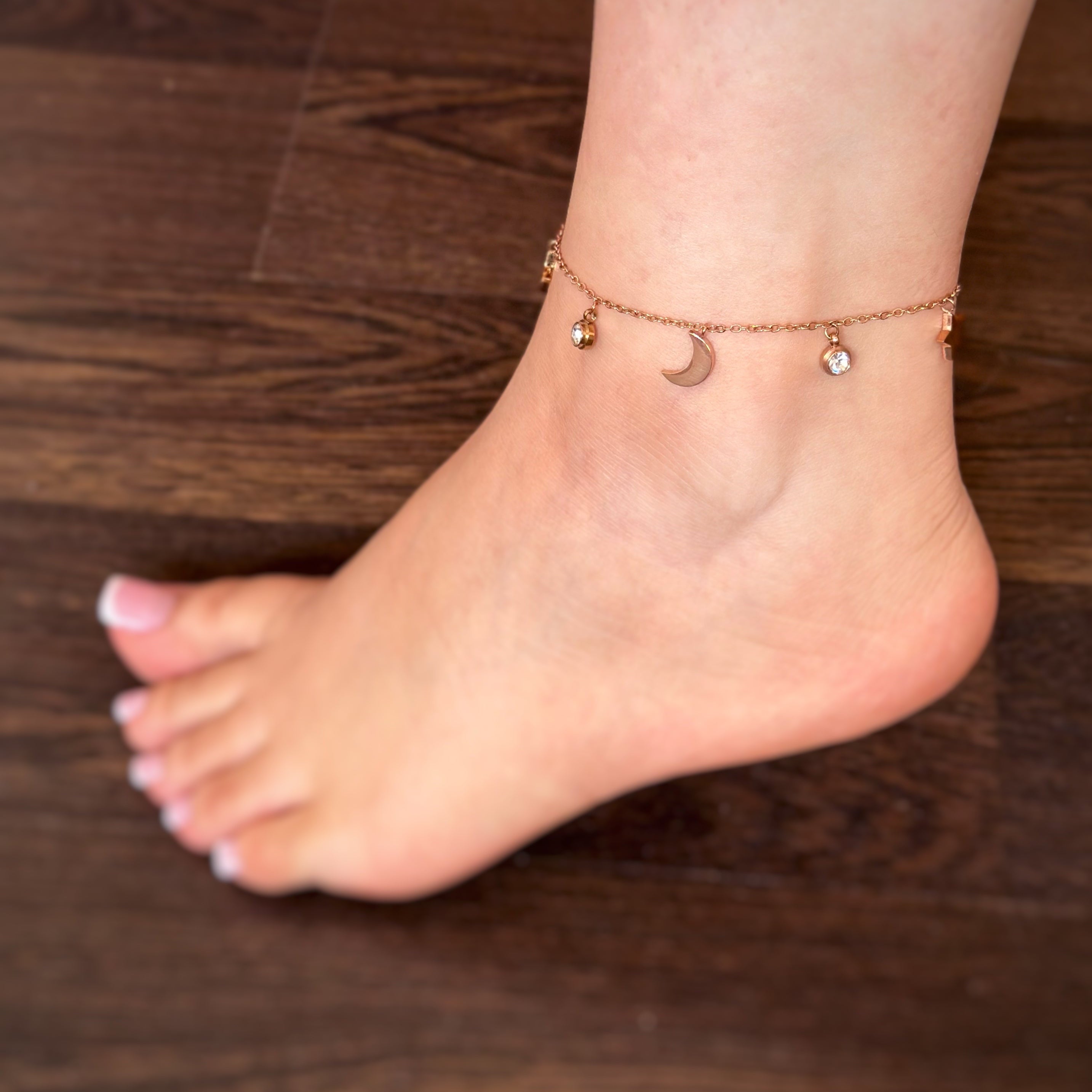 Chaîne de cheville Rose-gold