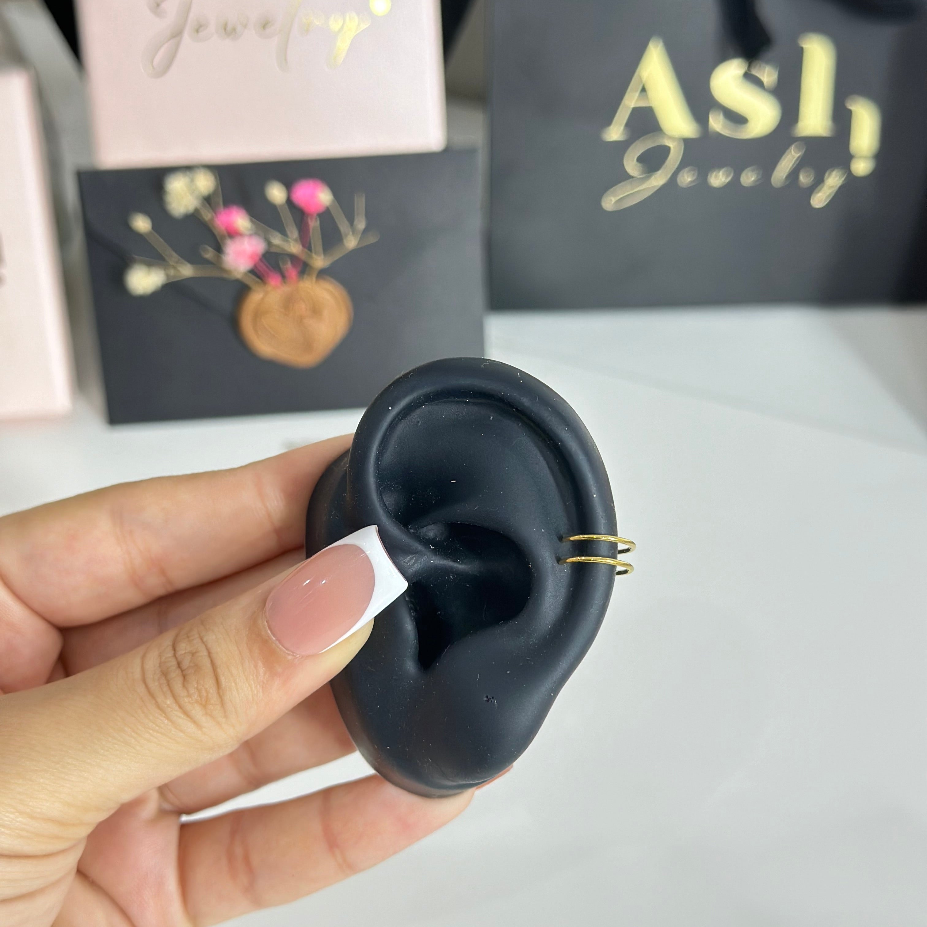 Ear cuff DEMMA-1 piece (sans piercing)