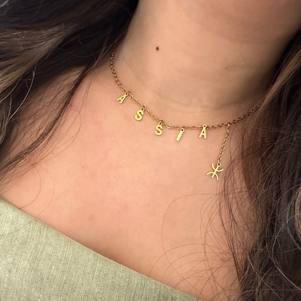 كولير برنس DELILA أمازيغي + ⵣ (بالفرنسية)