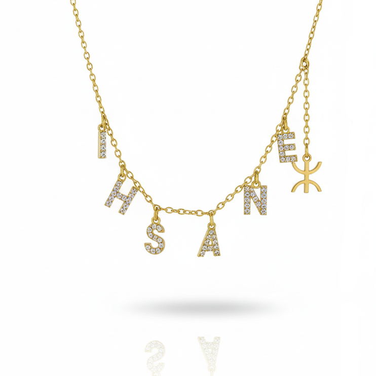 كولير برنس DELILA أمازيغي + ⵣ ( ZIRCON )