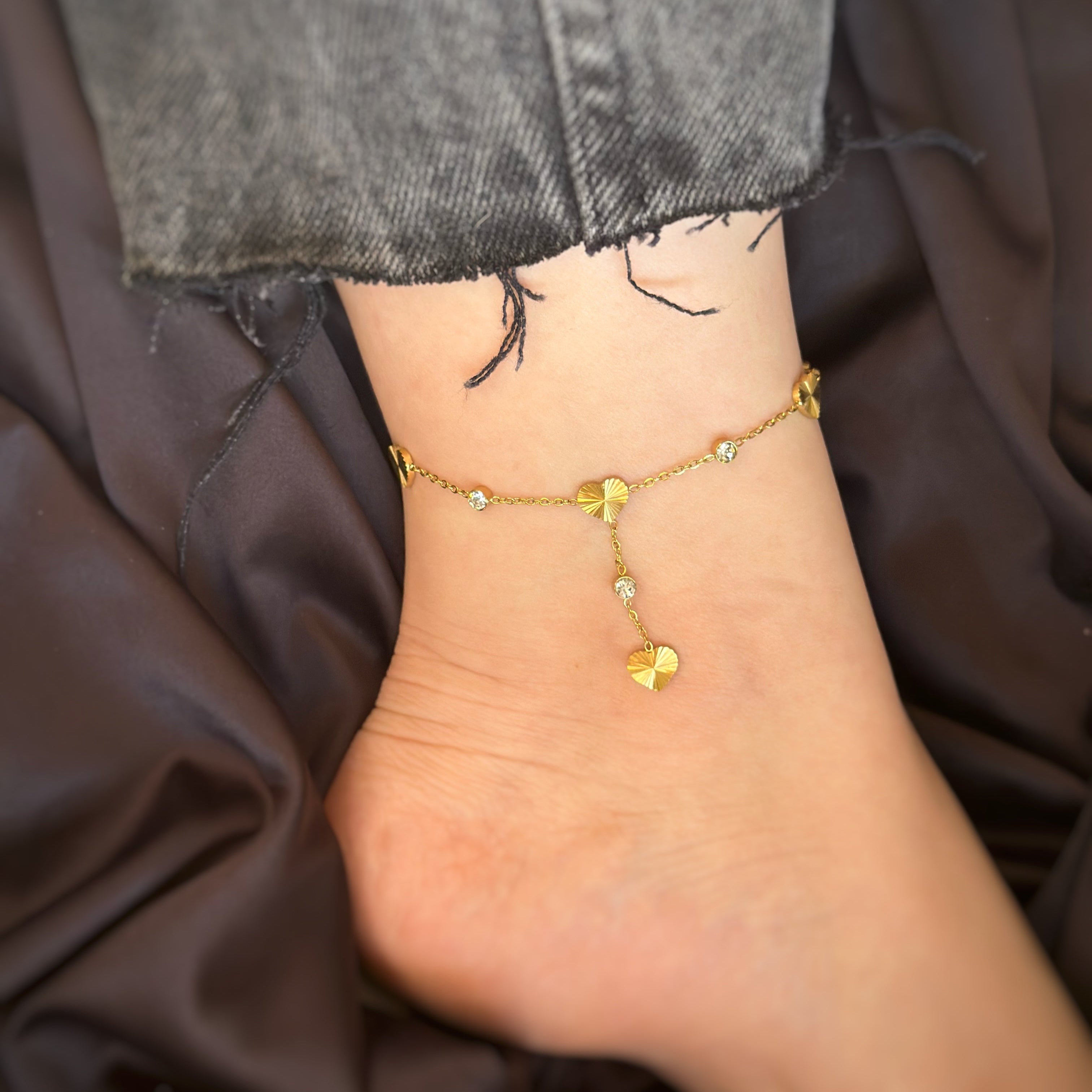 Chaîne de cheville COEUR