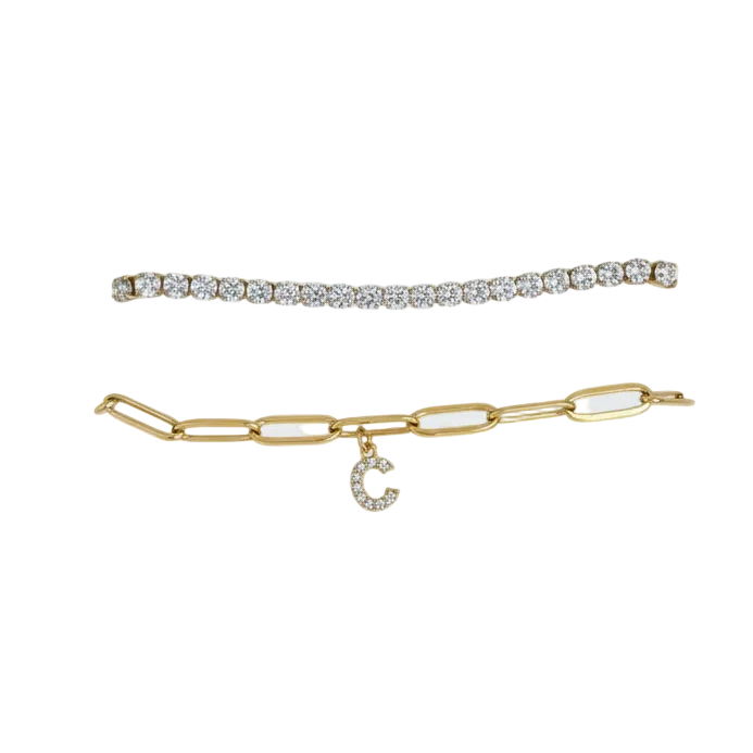 Gourmette initiale Brill