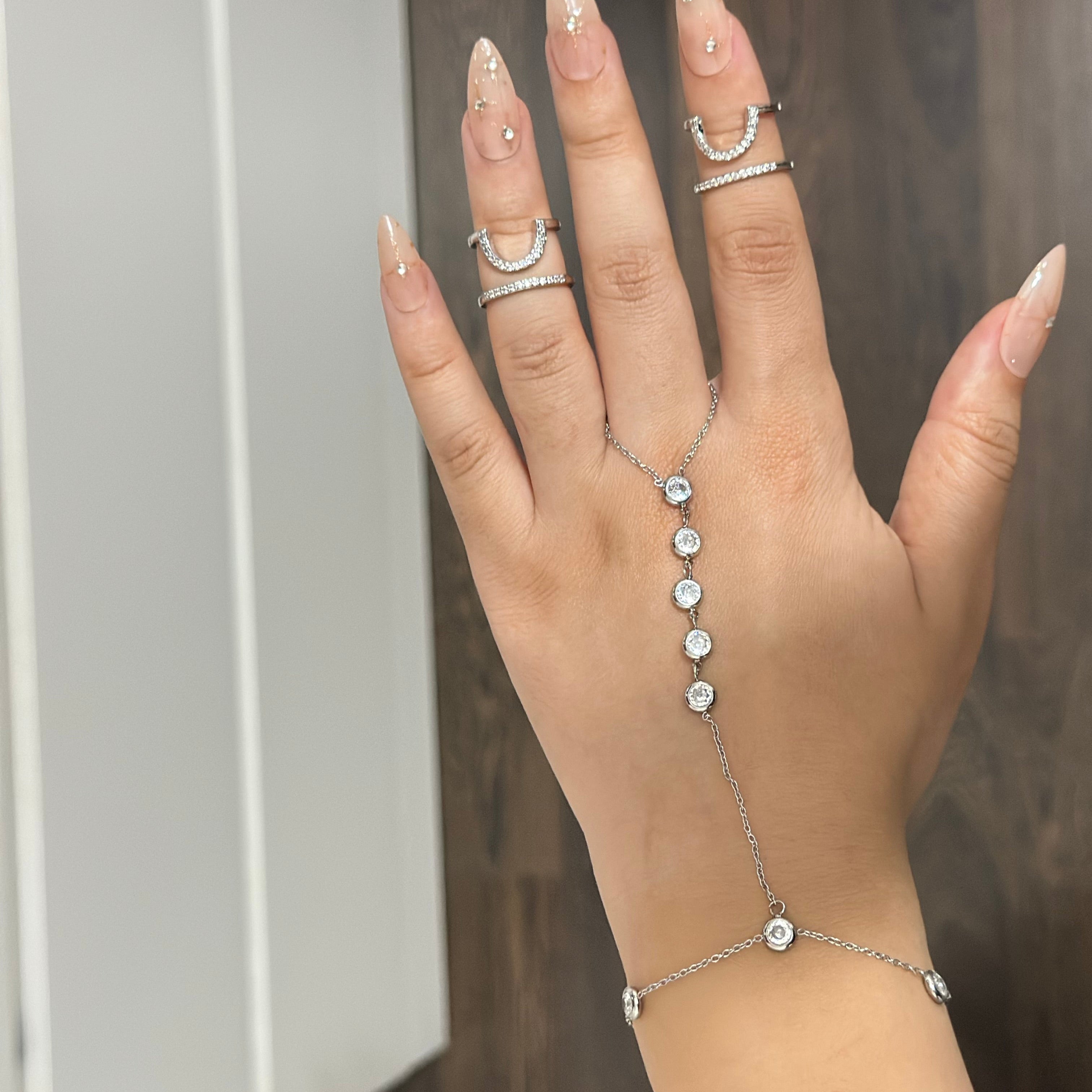 Chaine de main IRIS-silver