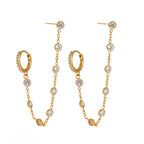 Boucles d'oreilles Calliope-blanc