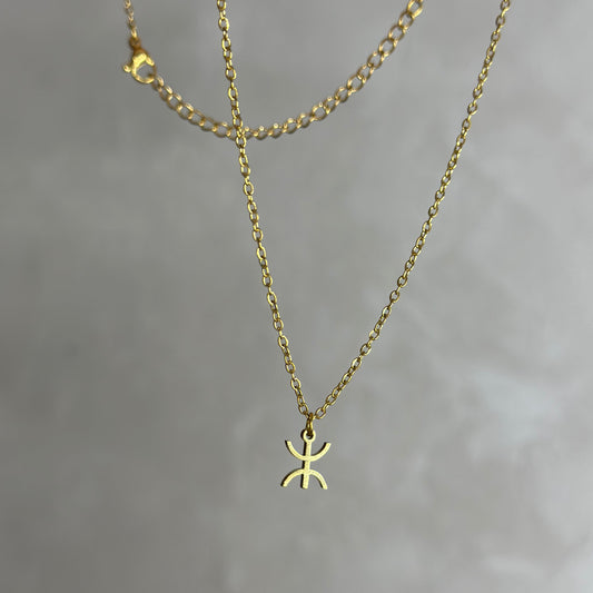 COLLIER symbole amazigh ⵣ