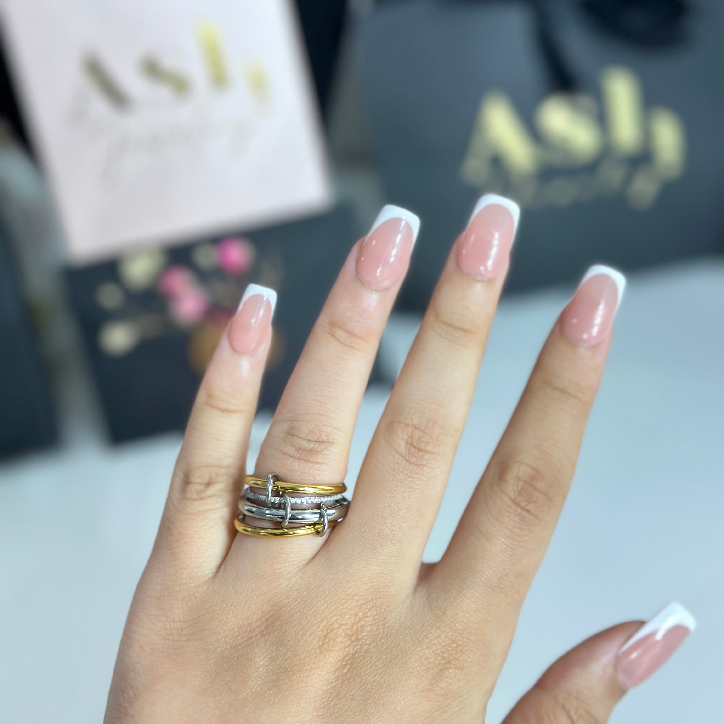 Bague spinelli silver/gold