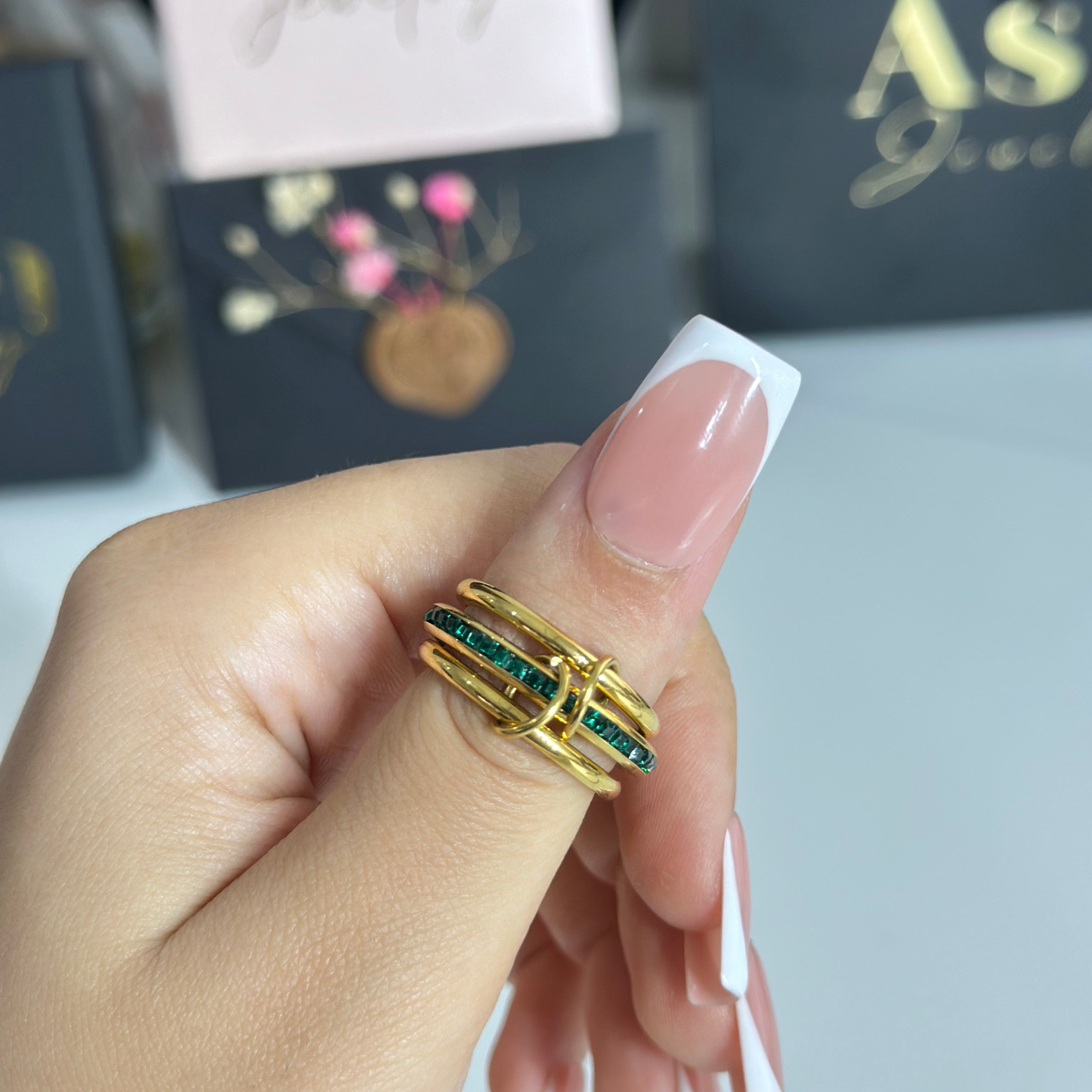 Bague spinelli Green