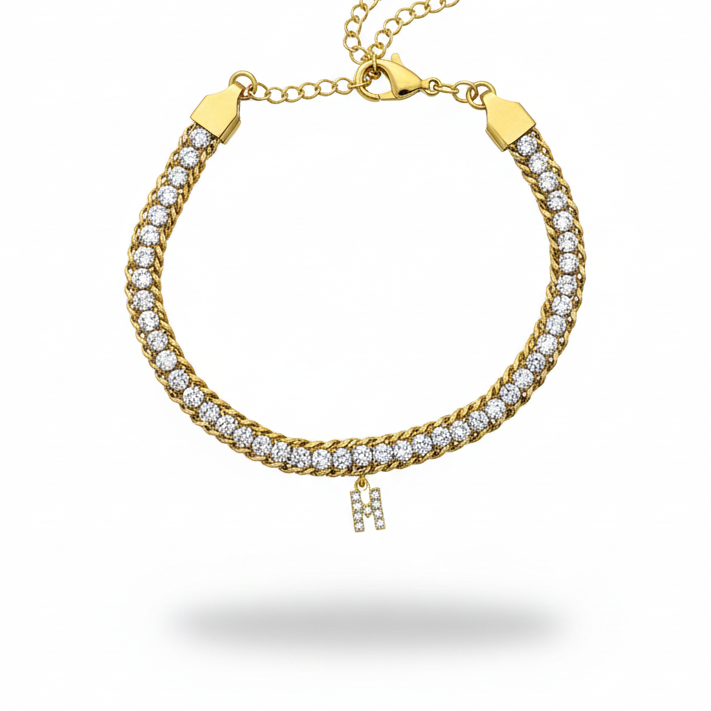 Gourmette initiale RIVIERE