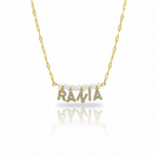 COLLIER prénom Zircon joher