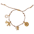 Gourmette Golden Charms