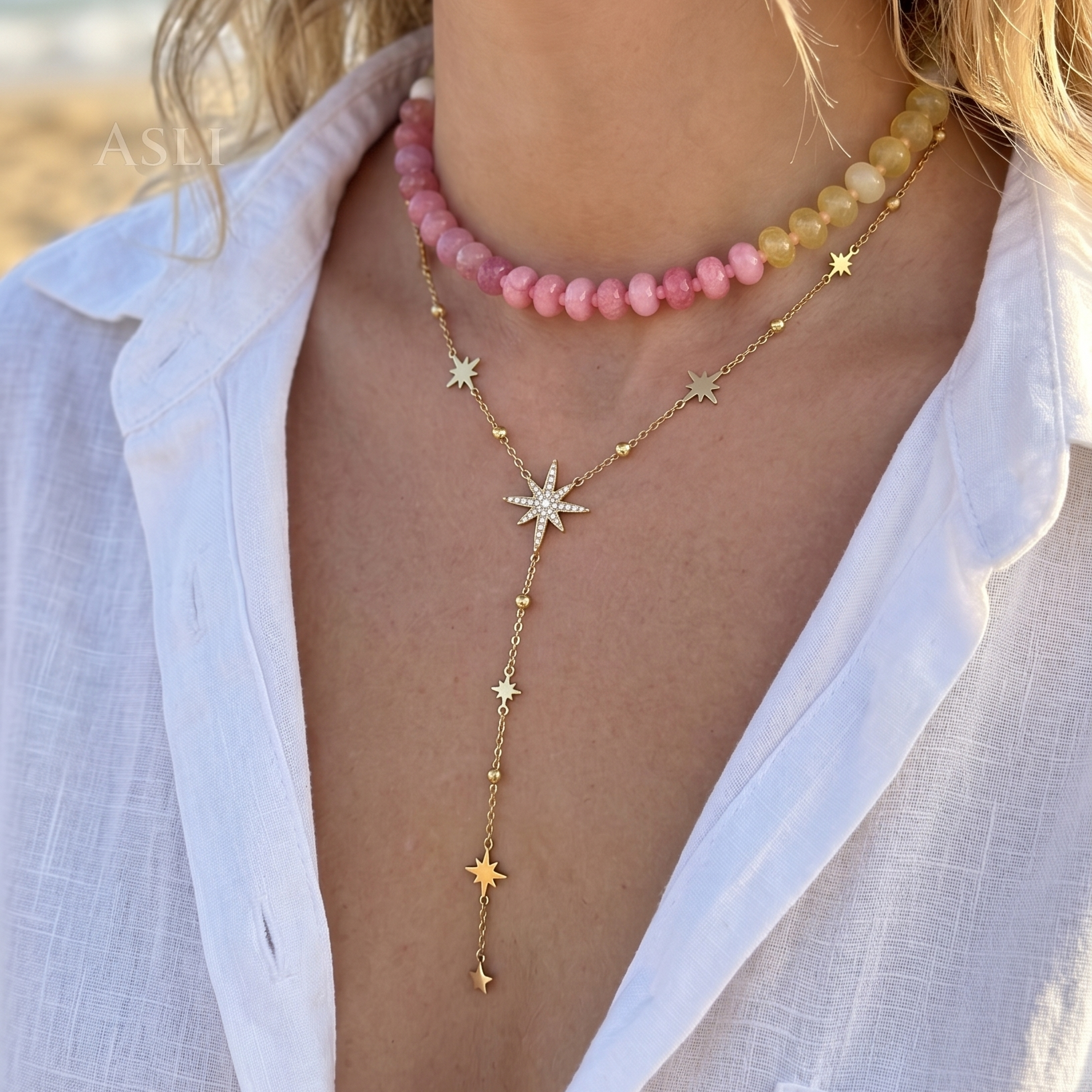 Collier ensemble Glow