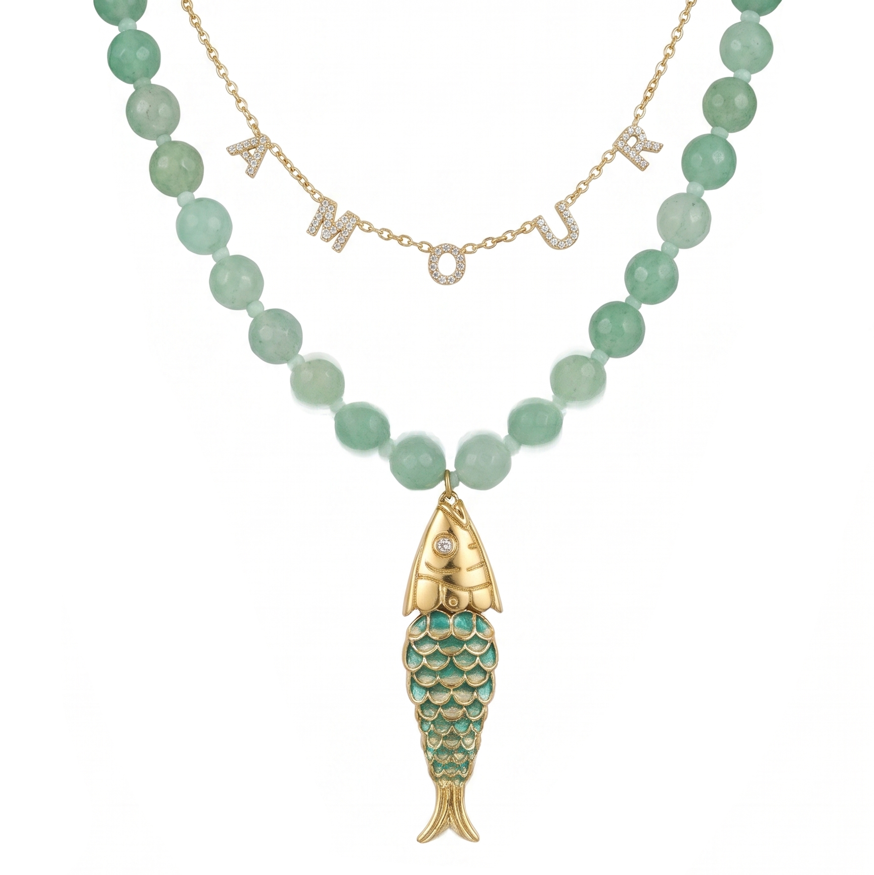 Collier ensemble AMOUR