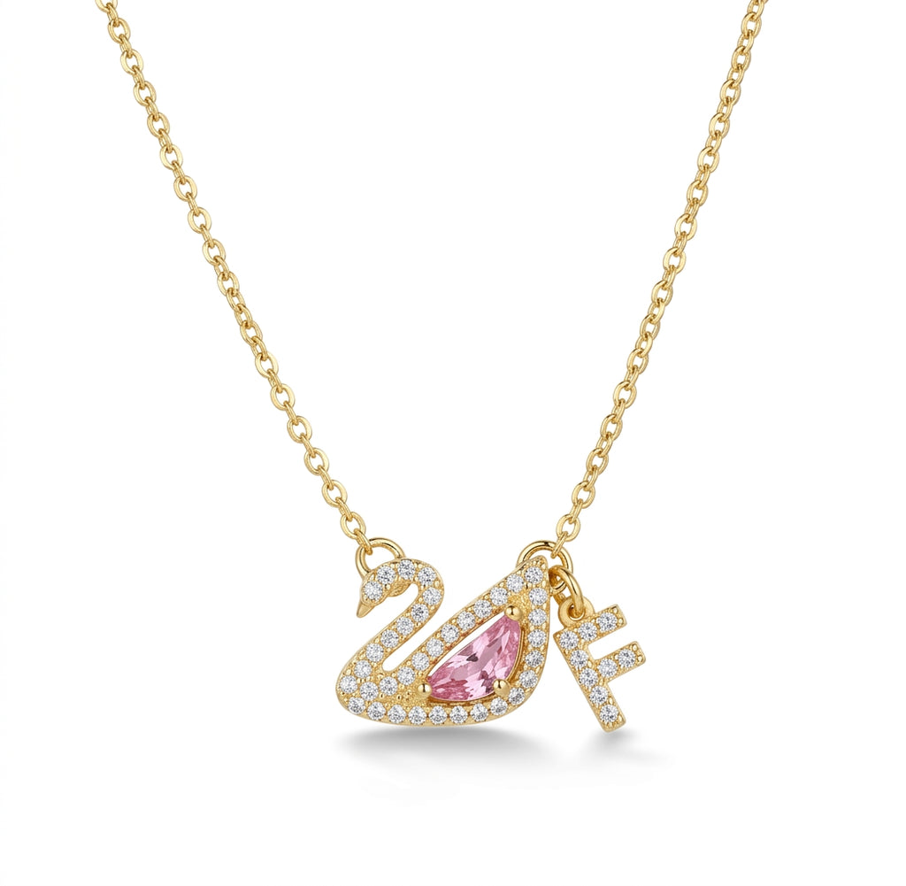 Collier initiale swarovski SWAN