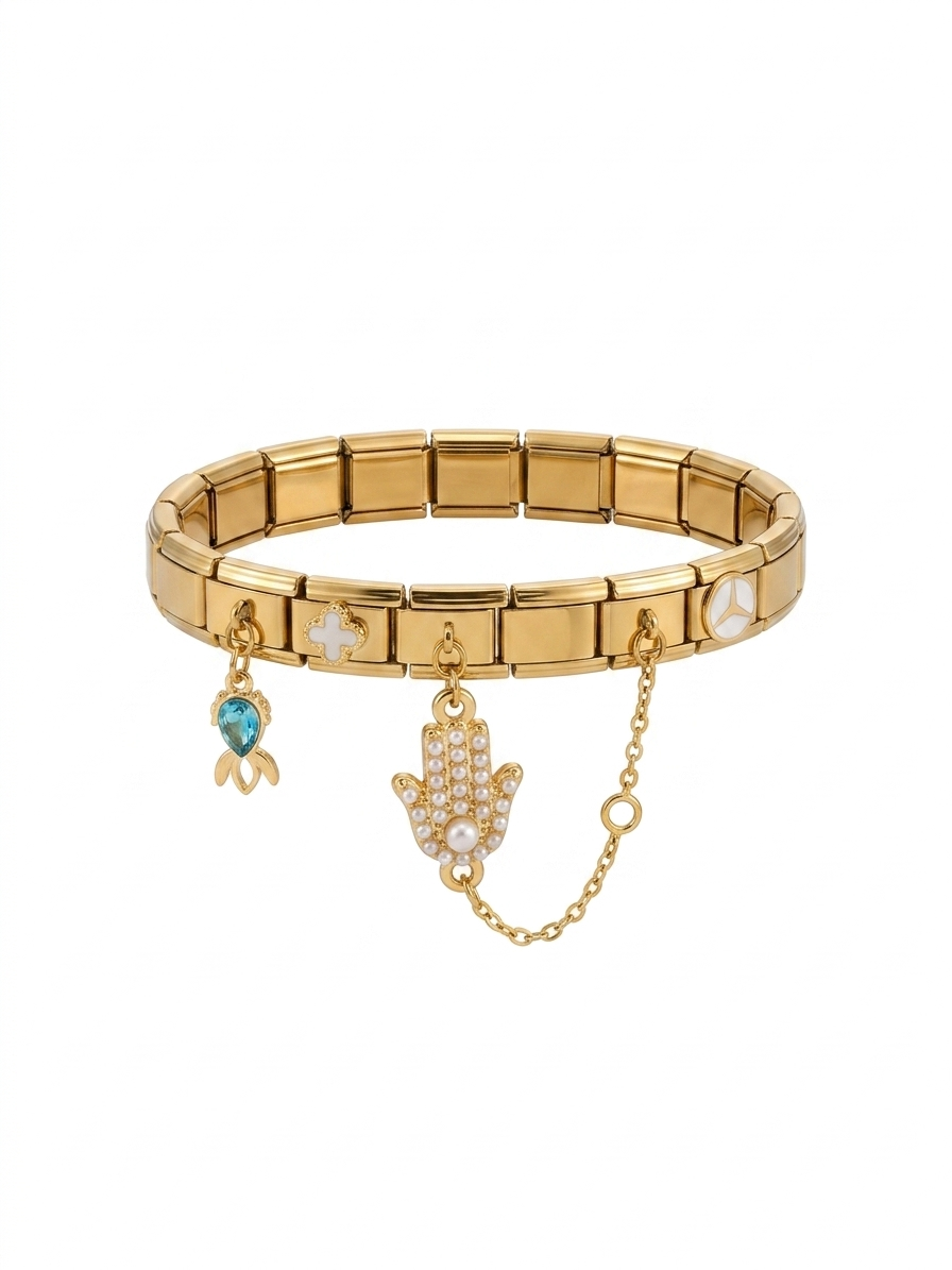 Blue italian bracelet