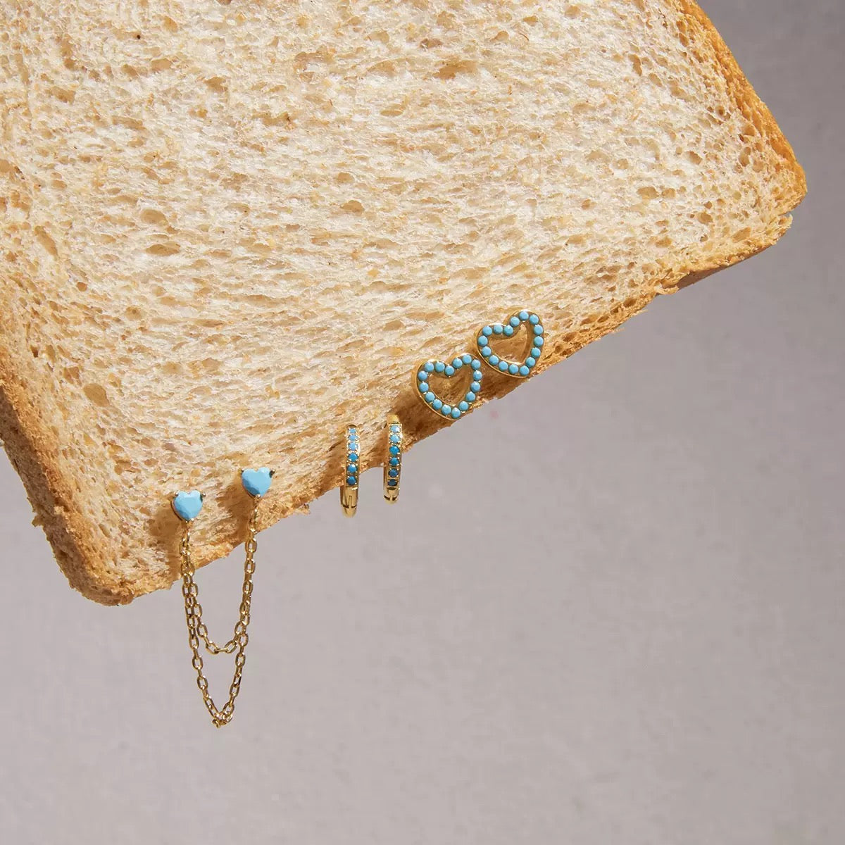 Ensemble Boucles d'oreilles TURQUOISE