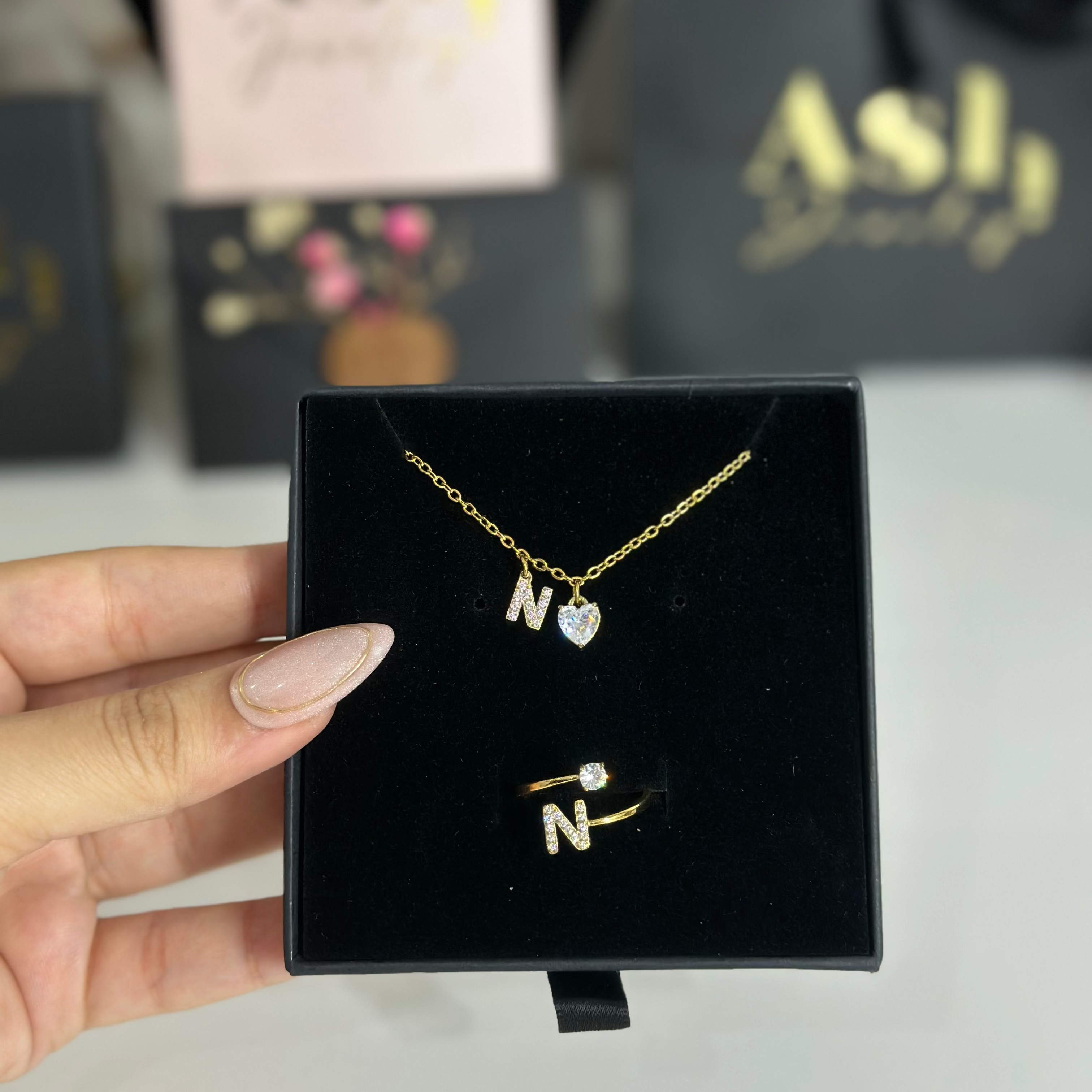 Ensemble Coeura 🤍 ( bague - collier )