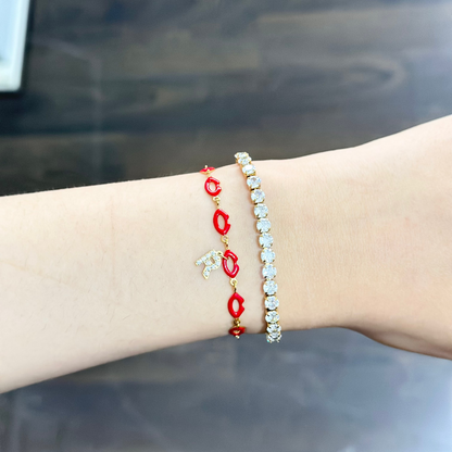 Gourmette initiale BISOUS