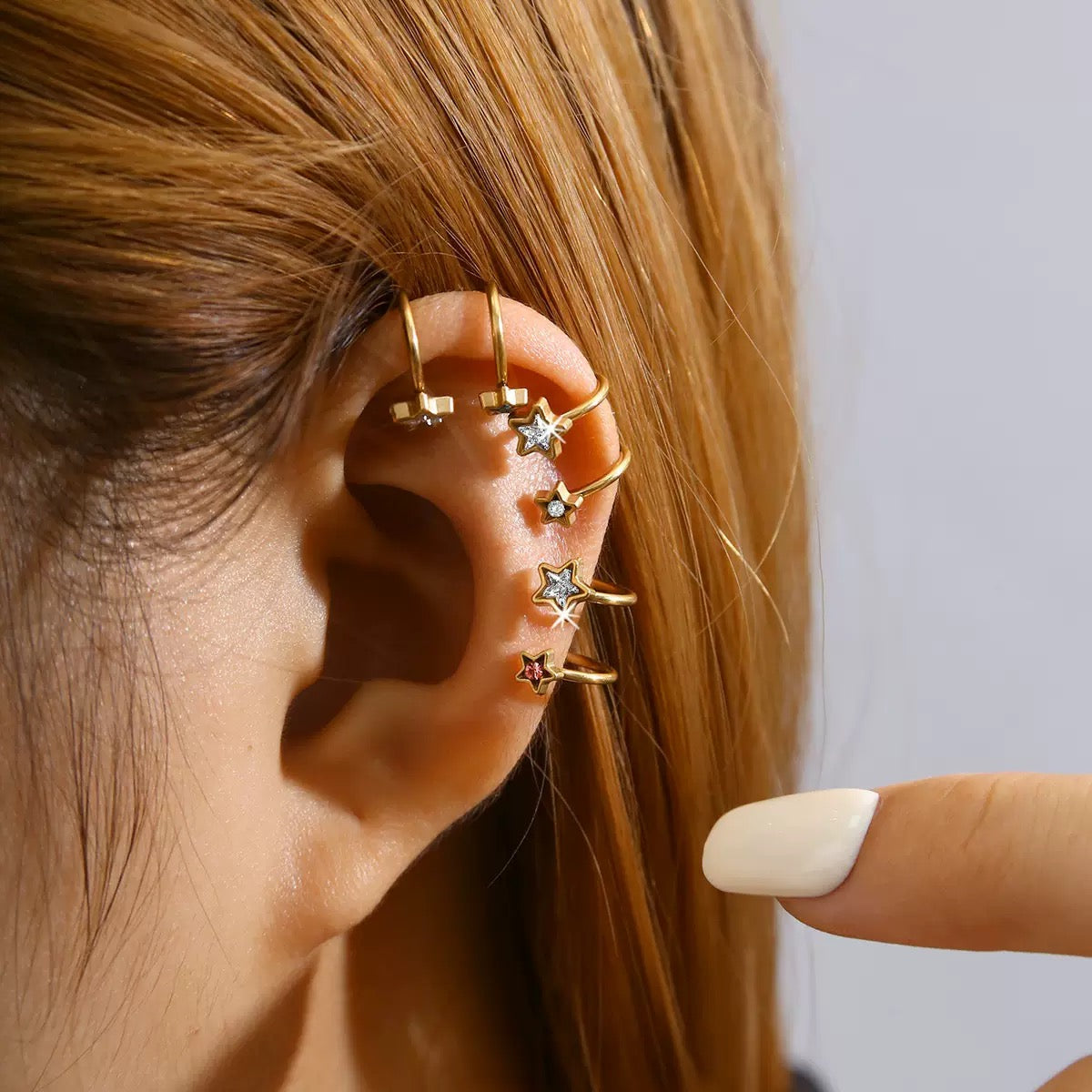 Faux piercing-Veloura