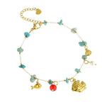Chaîne de cheville y-bleu