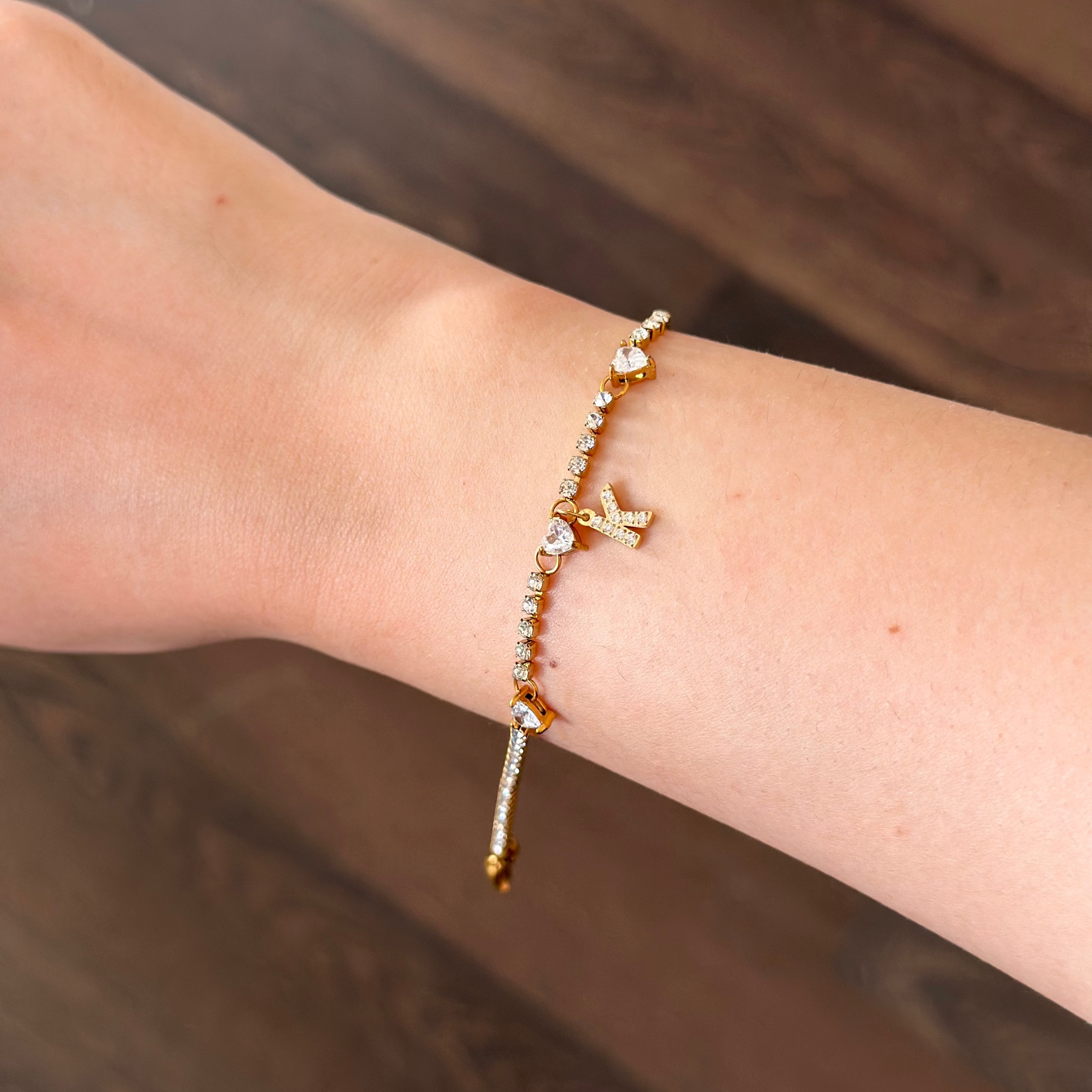 Gourmette initiale HEART