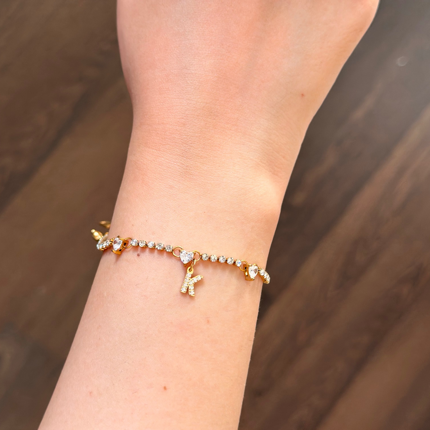 Gourmette initiale HEART