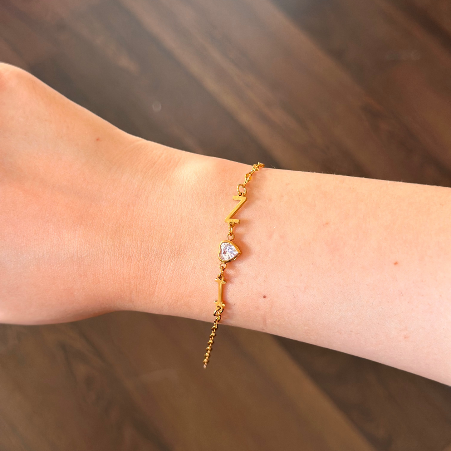 Gourmette initiale DUO-LOVE