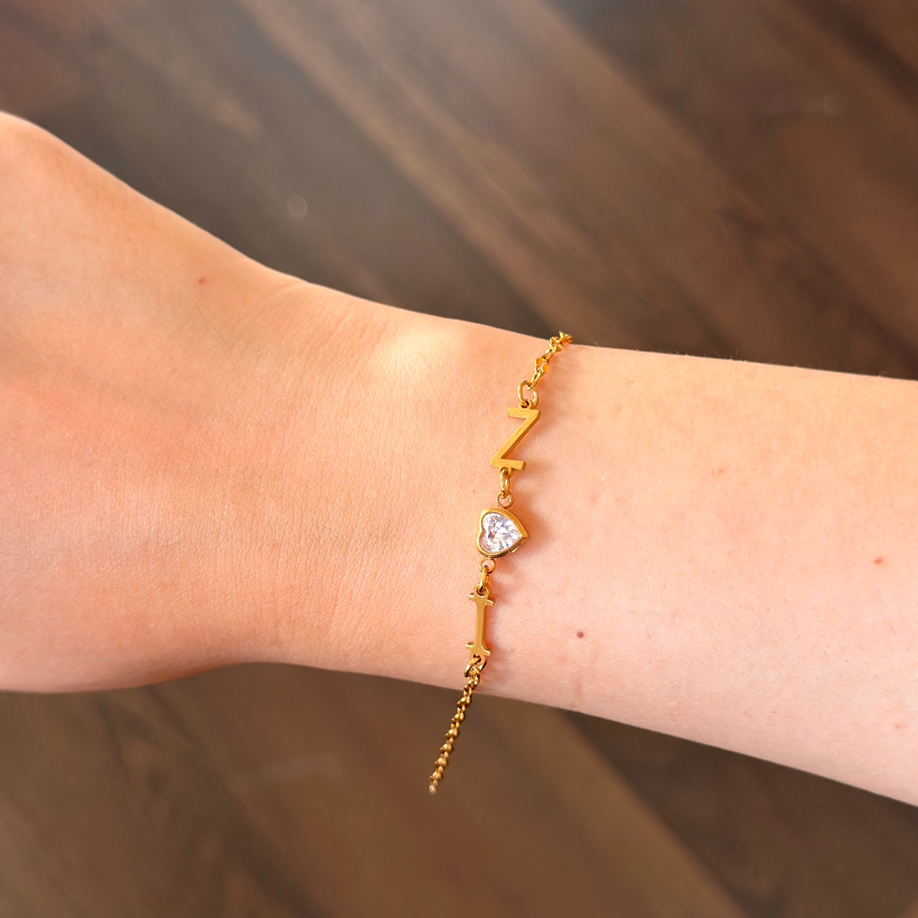 Gourmette initiale DUO-LOVE