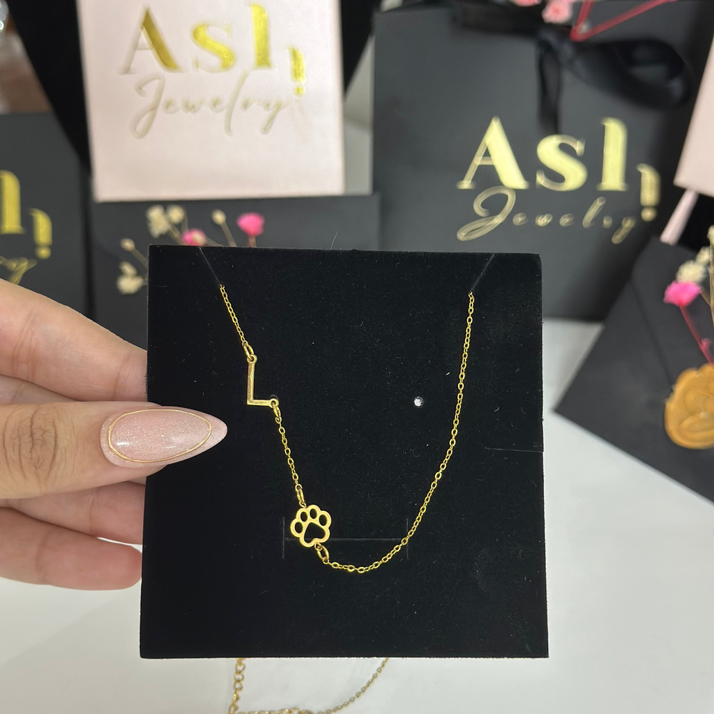 Collier SIDELOVE- patte de chat/chien
