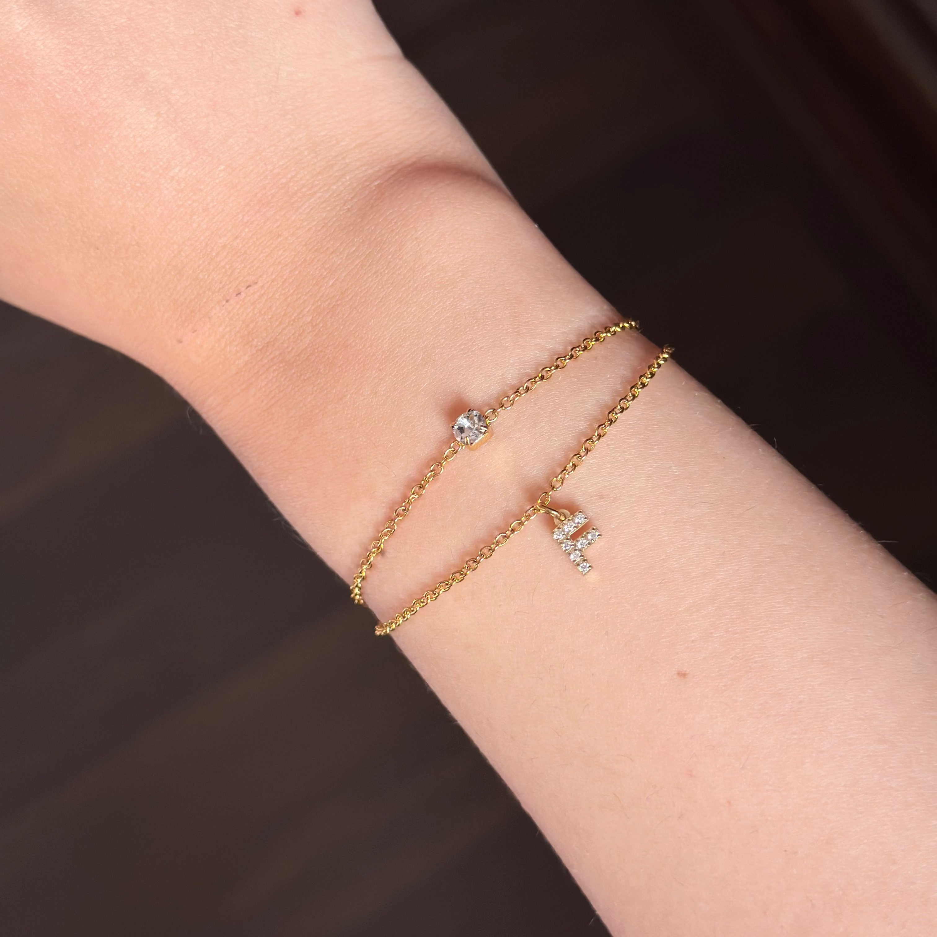 Gourmette initiale DINASTY