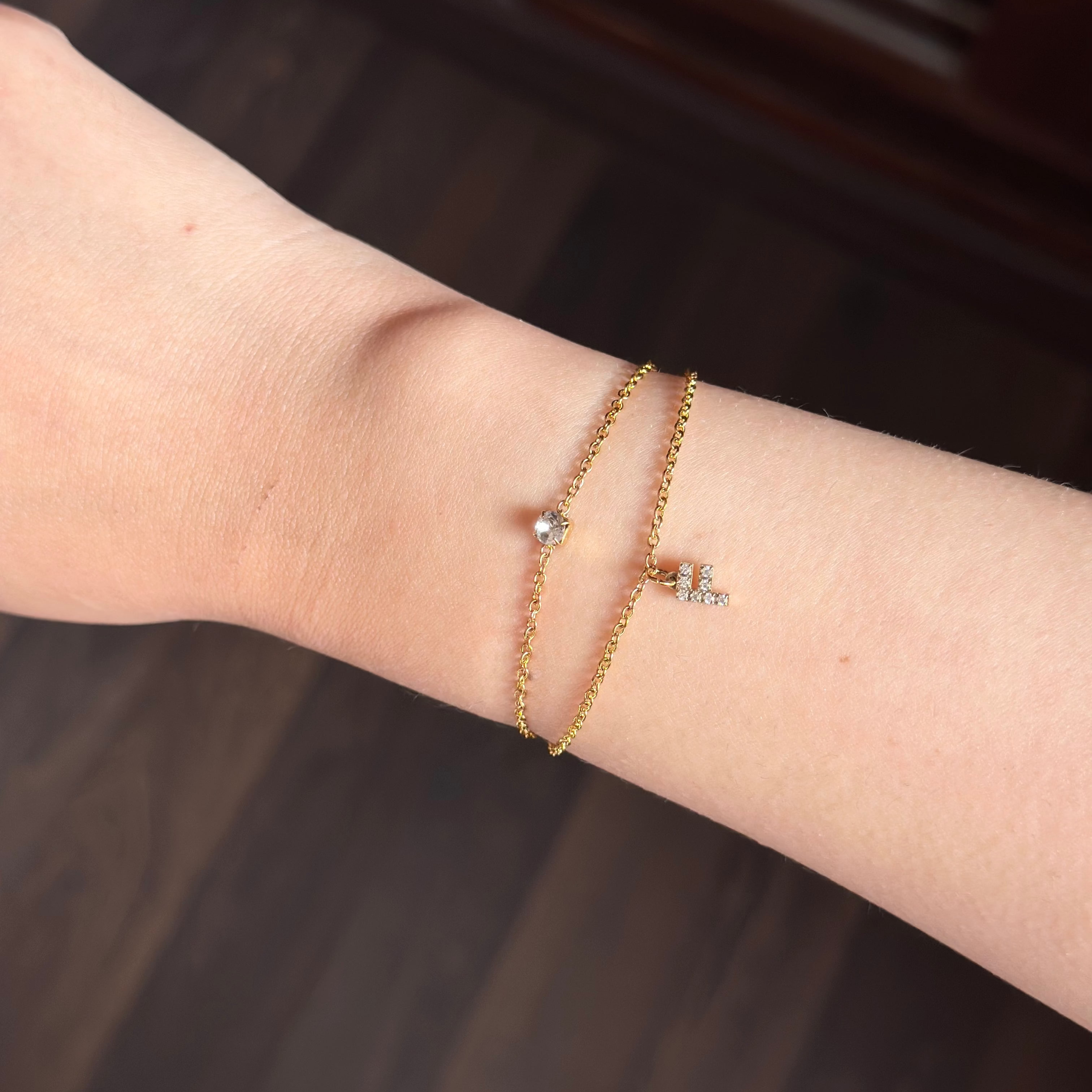 Gourmette initiale DINASTY